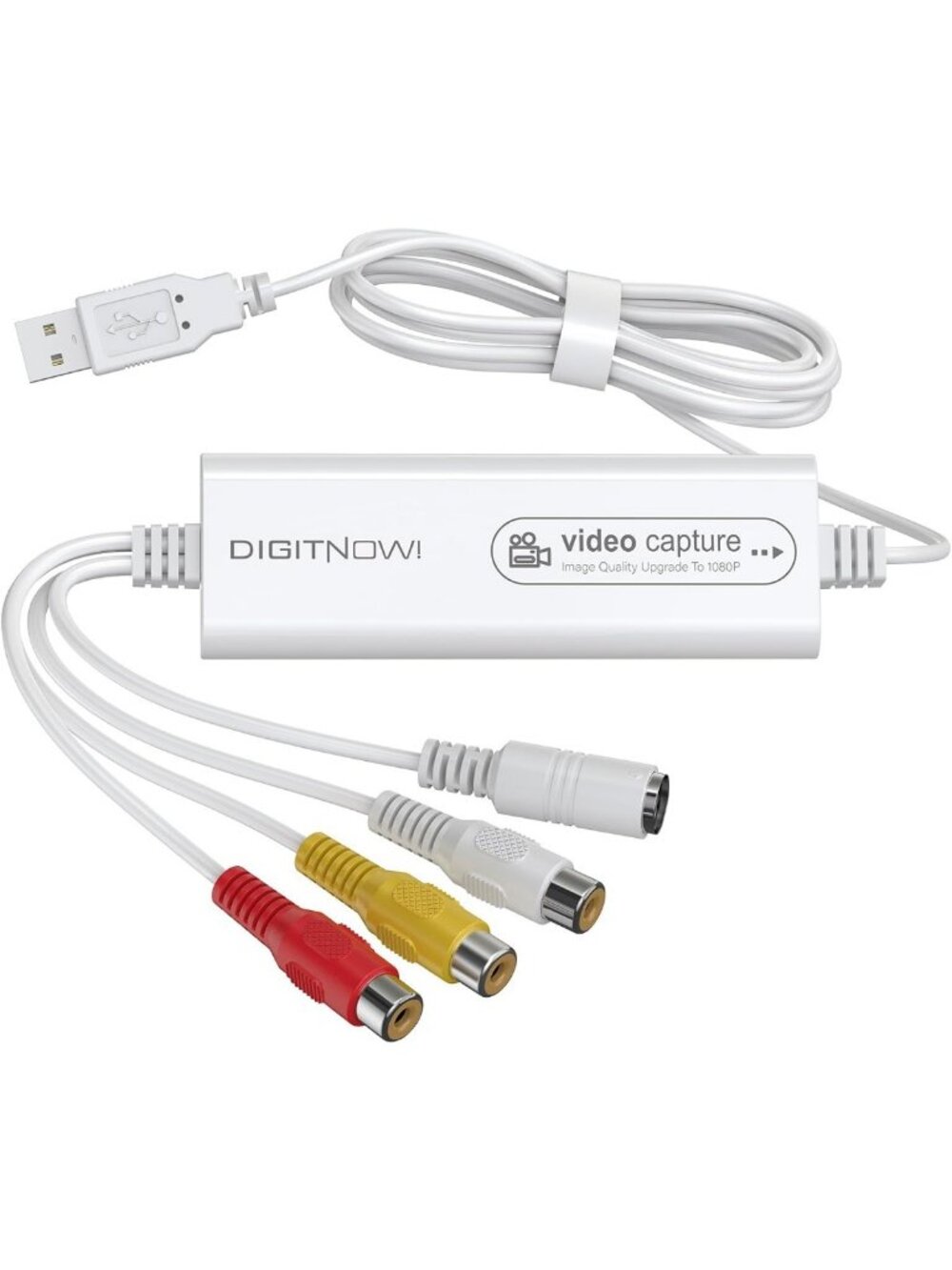 USB Video Capture Device - Convert VHS to Digital, DVD Converter for PC & Mac